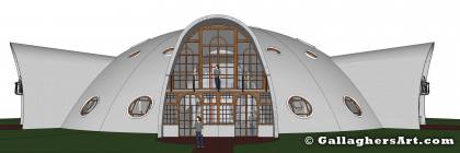 Single family slice of the dome from MultiFamily Dome in 3D DOME_V8_frame_full_side.jpg - Single family slice of the dome