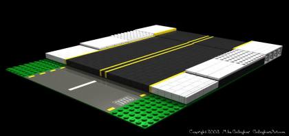 Types of LEGO Roads from Misc Custom LEGO Roads 8x20x8c.jpg - Types of LEGO custom SNOT roads