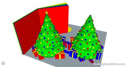  from 3d Printed Multi-part Christmas Tree GallaghersArt_gallaghersart_xtree_43.jpg - Version# 43 
 4x Color 
 Purge