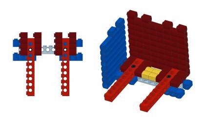Lego Log Cabin Corners from Mechanics LEGO Log Cabins GallaghersArt_basic_LC_01.jpg - How to Lego Log Cabin Corners with other wall