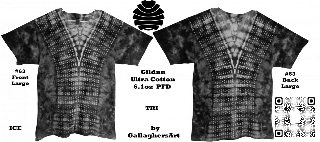 63 ga from Tie Dyenied #63 Large ICE TRI v1 Front and Back Tie Dye Shirt Gildan Ultra Cotton 6.1oz, PFD GallaghersArt_63_ga.jpg - #63 Large ICE TRI v1 Front and Back.
This Item is For Sale on Ety.