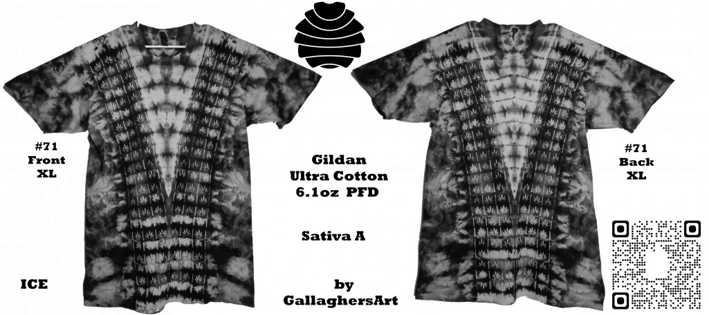 71 ga from Tie Dyenied #71 XL Sativa v1 Gildan Ultra Cotton 6.1oz, PFD GallaghersArt_71_ga.jpg - #71 This Item is For Sale $76. XL Sativa v1 Gildan Ultra Cotton 6.1oz, PFD