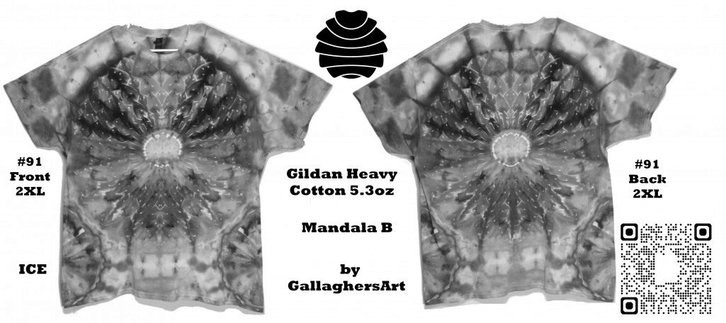 91 ga from Tie Dyenied #91 2XL Mandala, Gildan Heavy Cotton 5.3oz GallaghersArt_91_ga.jpg - #91 This Item is For Sale on Etsy. 2XL Mandala, Gildan Heavy Cotton 5.3oz