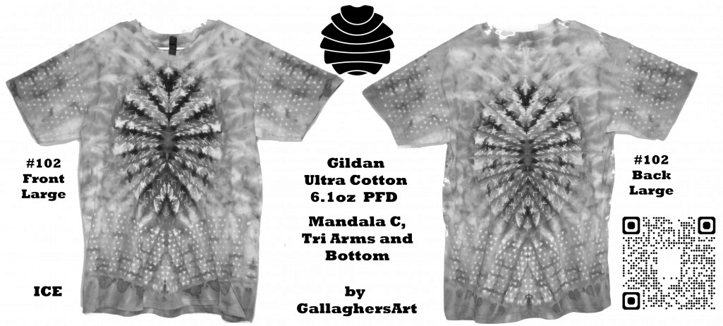 102 ga from Tie Dyenied #102 L Mandala with Tri, Gildan Ultra Cotton 6.1oz, PFD GallaghersArt_102_ga.jpg - #102 This Item is For Sale on Etsy. L Mandala with Tri, Gildan Ultra Cotton 6.1oz, PFD.