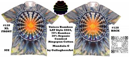 Gallaghersart 128 ga from Tie Dyenied #128 XL Mandala, Unisex Bamboo / Ringspun Cotton 5.3oz gallaghersart_128_ga.jpg - #128 XL Mandala.