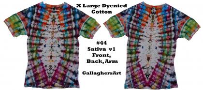 Gallaghersart 44 esm from Tie Dyenied #44 XL Cannabis Sativa v1 v2 XL Tie Dye Shirt Gildan Ultra Cotton 6.1oz, PFD gallaghersart_44_esm.jpg - #44 XL