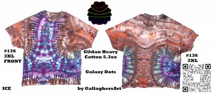 136 ga from Tie Dyenied #136 3XL Large, Galaxy Dots. Gildan Heavy Cotton 5.3oz 136_ga.jpg - #136 3XL Gildan Heavy Cotton 5.3oz. For Sale on Etsy