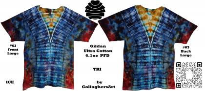 63 ga from Tie Dyenied #63 Large ICE TRI v1 Front and Back Tie Dye Shirt Gildan Ultra Cotton 6.1oz, PFD 63_ga.jpg - #63 Large ICE TRI v1 Front and Back.
This Item is For Sale on Ety.