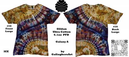 Gallaghersart 70 ga from Tie Dyenied #70 Large Dual Galaxy v1, Totally Unique Handmade, new Gildan Ultra Cotton 6.1oz PFD gallaghersart_70_ga.jpg - #70 Large