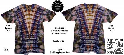 Gallaghersart 71 ga from Tie Dyenied #71 XL Sativa v1 Gildan Ultra Cotton 6.1oz, PFD gallaghersart_71_ga.jpg - #71 XL