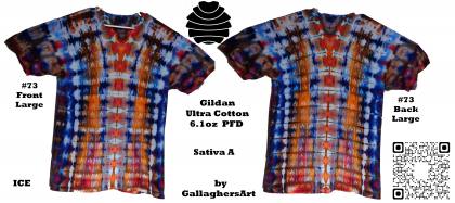 Gallaghersart 73 ga from Tie Dyenied #73 L Sativa v1, Totally Unique Handmade, Gildan Ultra Cotton 6.1oz, PFD gallaghersart_73_ga.jpg - #73 Large