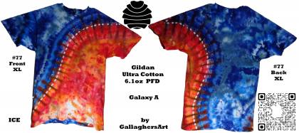 Gallaghersart 77 ga from Tie Dyenied #77 XL Galaxy v2 Front and Back ICE, Gildan Ultra Cotton 6.1oz, PFD gallaghersart_77_ga.jpg - #77 XL