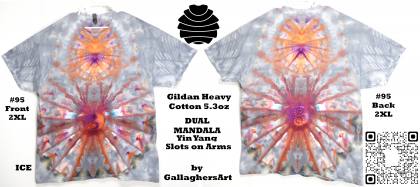 Gallaghersart 95 ga from Tie Dyenied #95 2XL Dual Mandala, Yin Yang 1st, Gildan Heavy Cotton 5.3oz gallaghersart_95_ga.jpg - #95 2XL