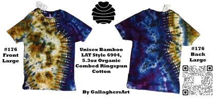 176 ga from Tie Dyenied #176 Large Bamboo, Galaxy, Unisex Bamboo 5.3oz LAT Style 6904 176_ga.jpg - 176 Large