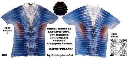 Gallaghersart 139 ga-2 from Tie Dyenied #139 L Slots Pulled, Unisex Bamboo / Ringspun Cotton 5.3oz gallaghersart_139_ga-2.jpg - #139 Large. 