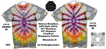 Gallaghersart 114 ga from Tie Dyenied #114 M Mandala Unisex Bamboo / Ringspun Cotton 5.3oz gallaghersart_114_ga.jpg - #114 Medium