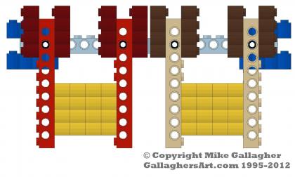Lego Log Cabin Corners with all studs out from Mechanics LEGO Log Cabins GallaghersArt_lc_math_04.jpg - How to Lego Log Cabin Corners with all studs out building