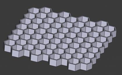 Hex flat from 3D Printable Parts for Dyer's hex_flat.jpg - Ver. #1.1
Flat Shape using slicer