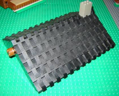 Lego woven roof from LEGO Log Cabin version 5 GallaghersArt_DSC03326sm.jpg - Lego woven roof
