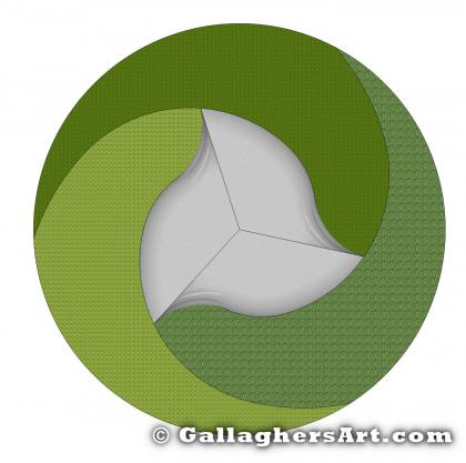 Gallaghersart fdome 003 top from Fibonacci Inspired Dome GallaghersArt_gallaghersart_fdome_003_top.jpg - Top View