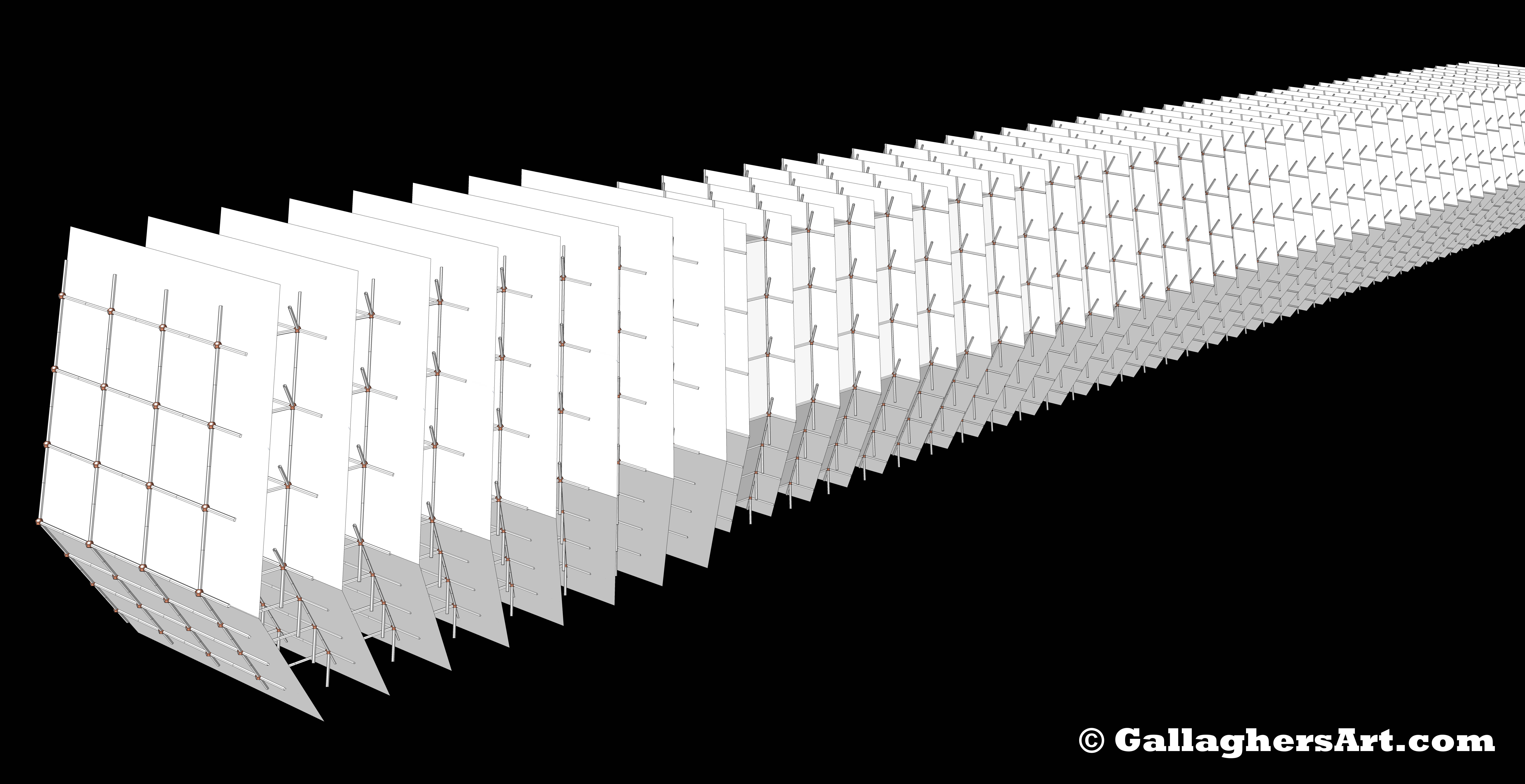 Gallaghersart grid 15 04v3 from Update on my Space Travel Idea  - Front of ship with outer layer of protection