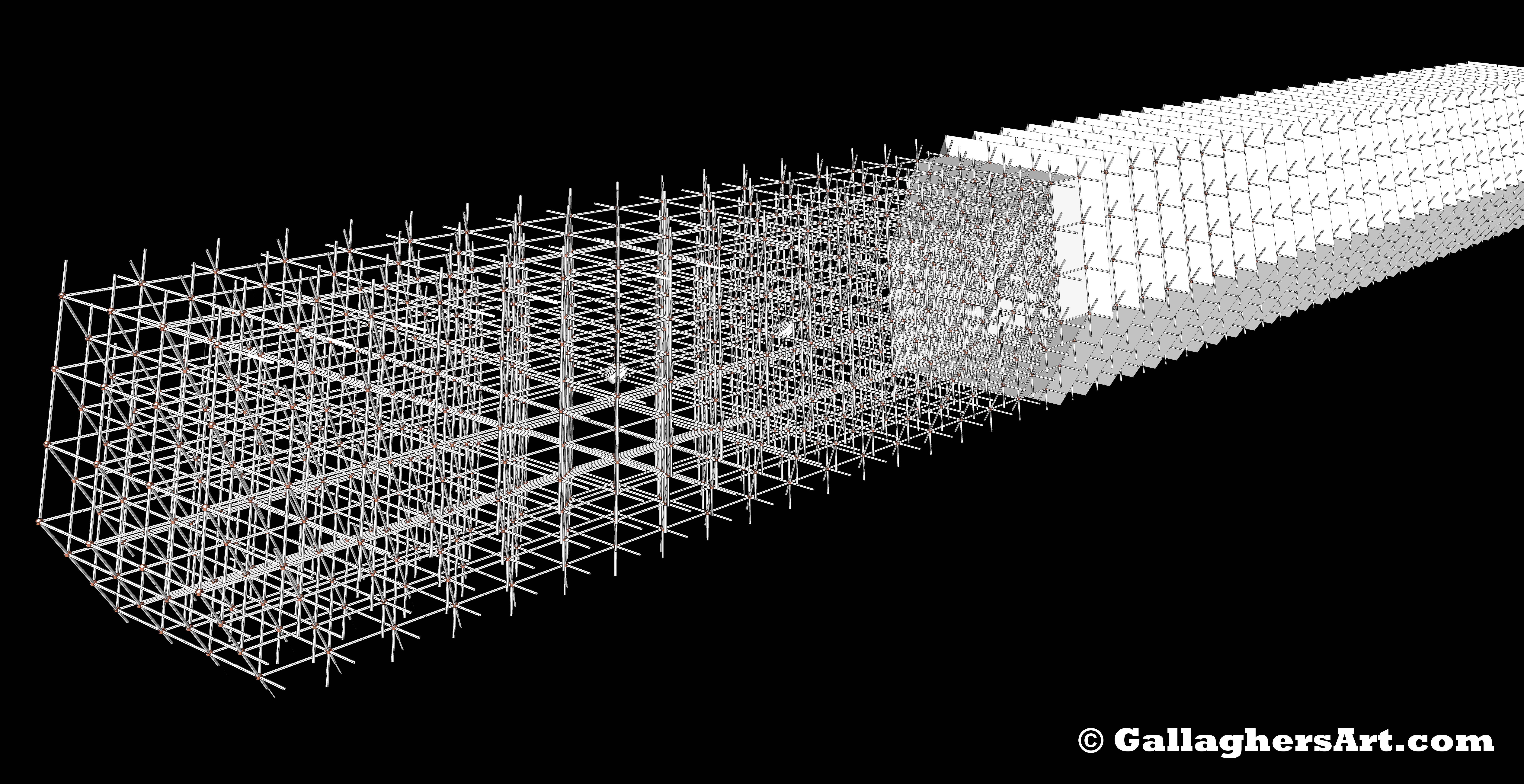 Gallaghersart grid 15 04v4 from Update on my Space Travel Idea  - Ship with exterior protection layer removed