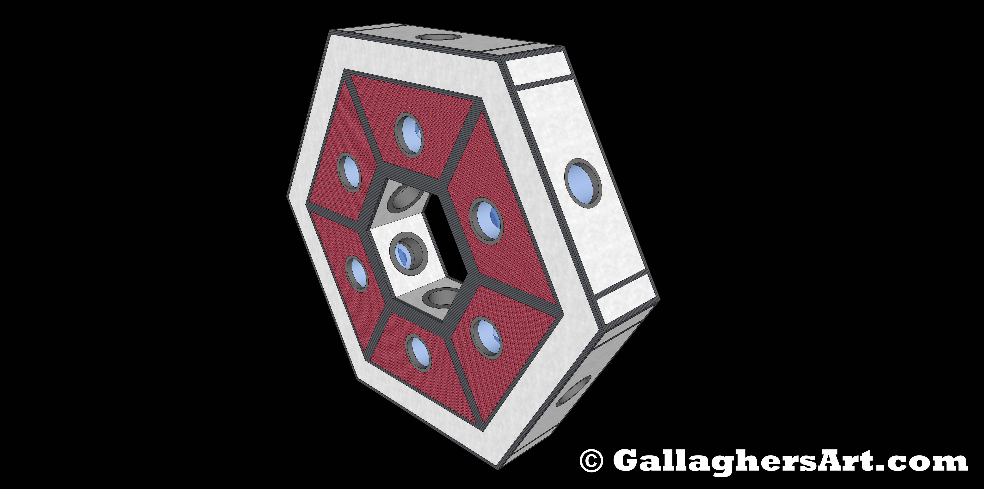 Gallaghersart middle 05 noside5 from Update on my Space Travel Idea  - Updated container junction module. No longer used for life pods. Rather the systems of airlocks that would connect all other parts together