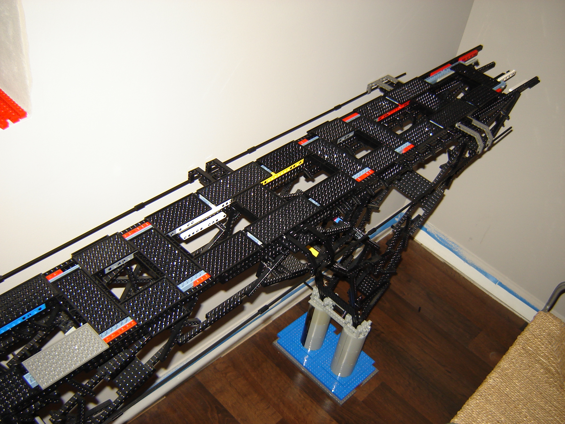 Dsc02383 from Ohio State Fair 2008  - Custom LEGO Bridge ver. 16 under construction without deck
