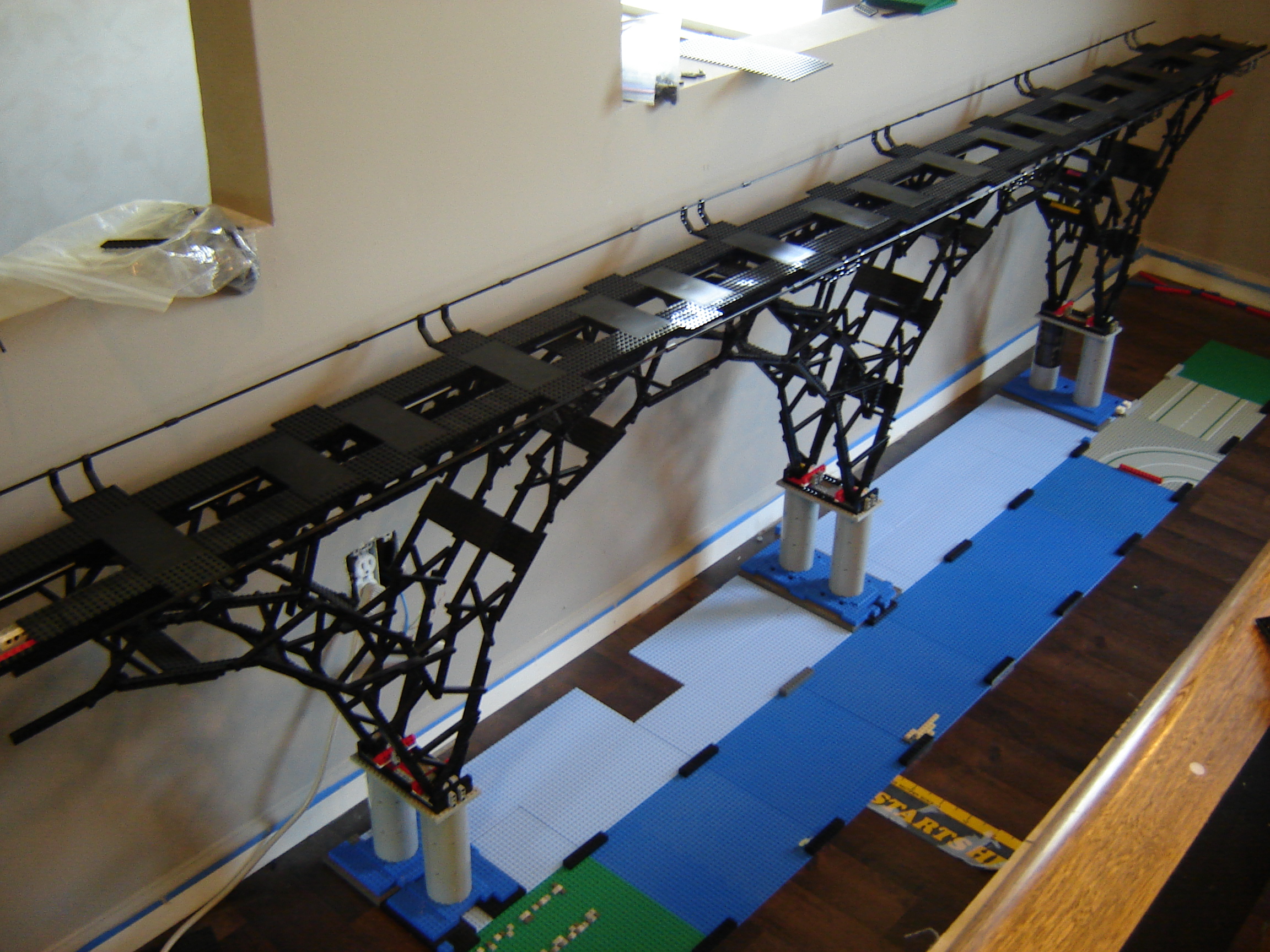 Dsc02386 from Ohio State Fair 2008  - Custom LEGO Bridge ver. 16 under construction without deck
