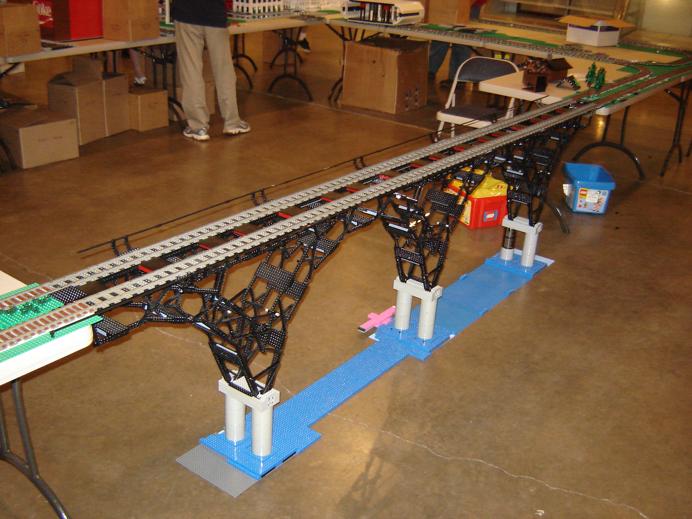 Dsc02397 from Ohio State Fair 2008  - LEGO display setup