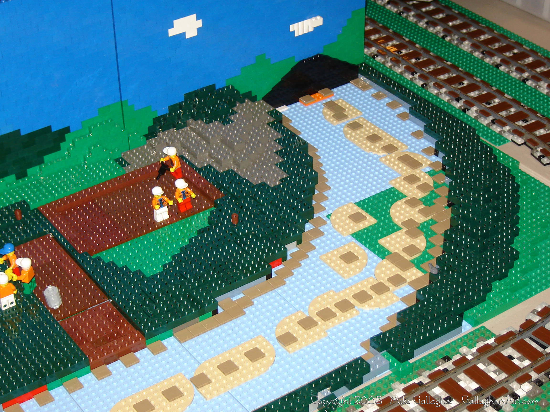 Dsc02457 1 from Ohio State Fair 2008  - LEGO display setup