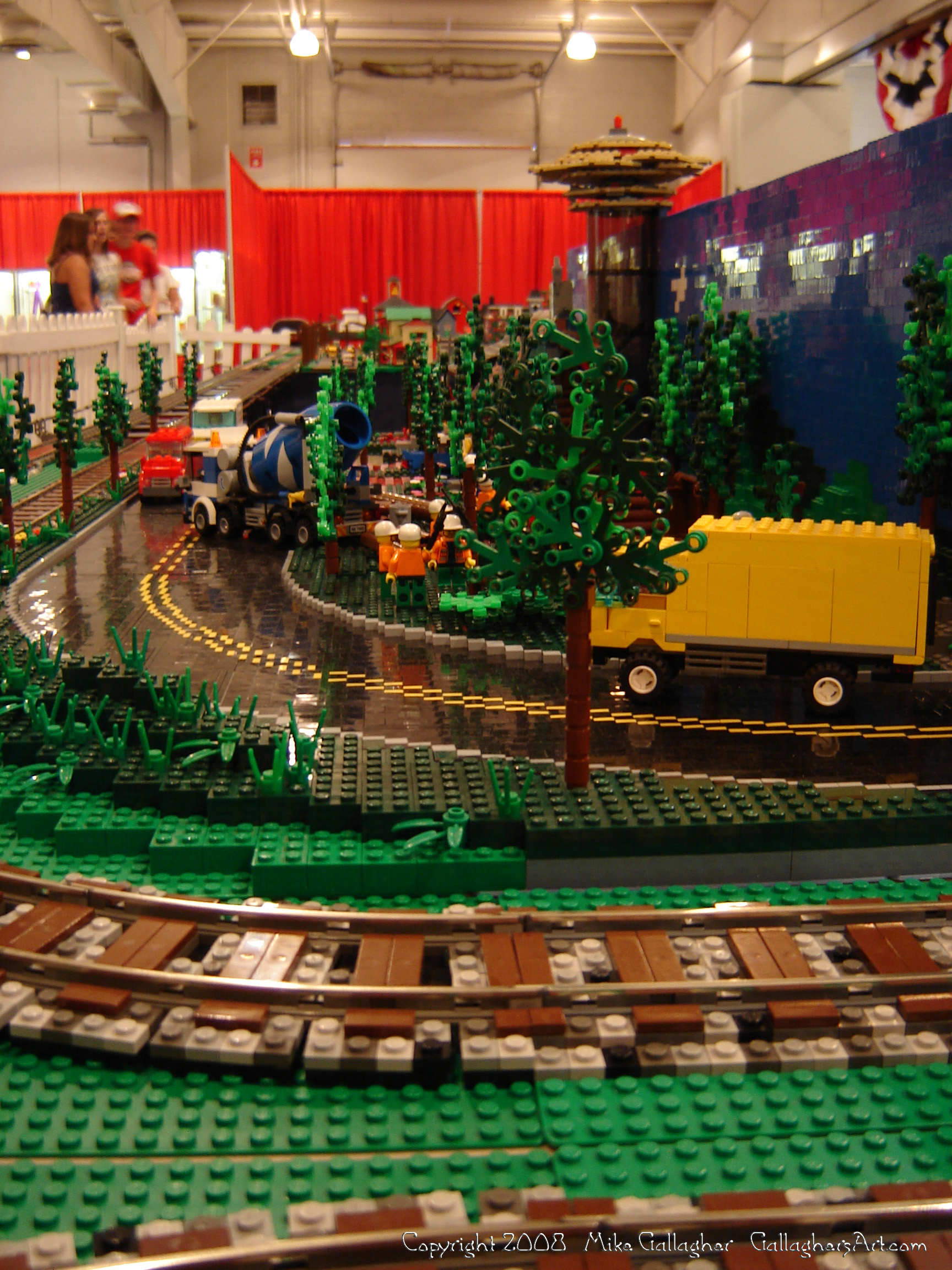 Dsc02545 1 from Ohio State Fair 2008  - My part of the COLTC LEGO display. Vehicles made by other COLTC members