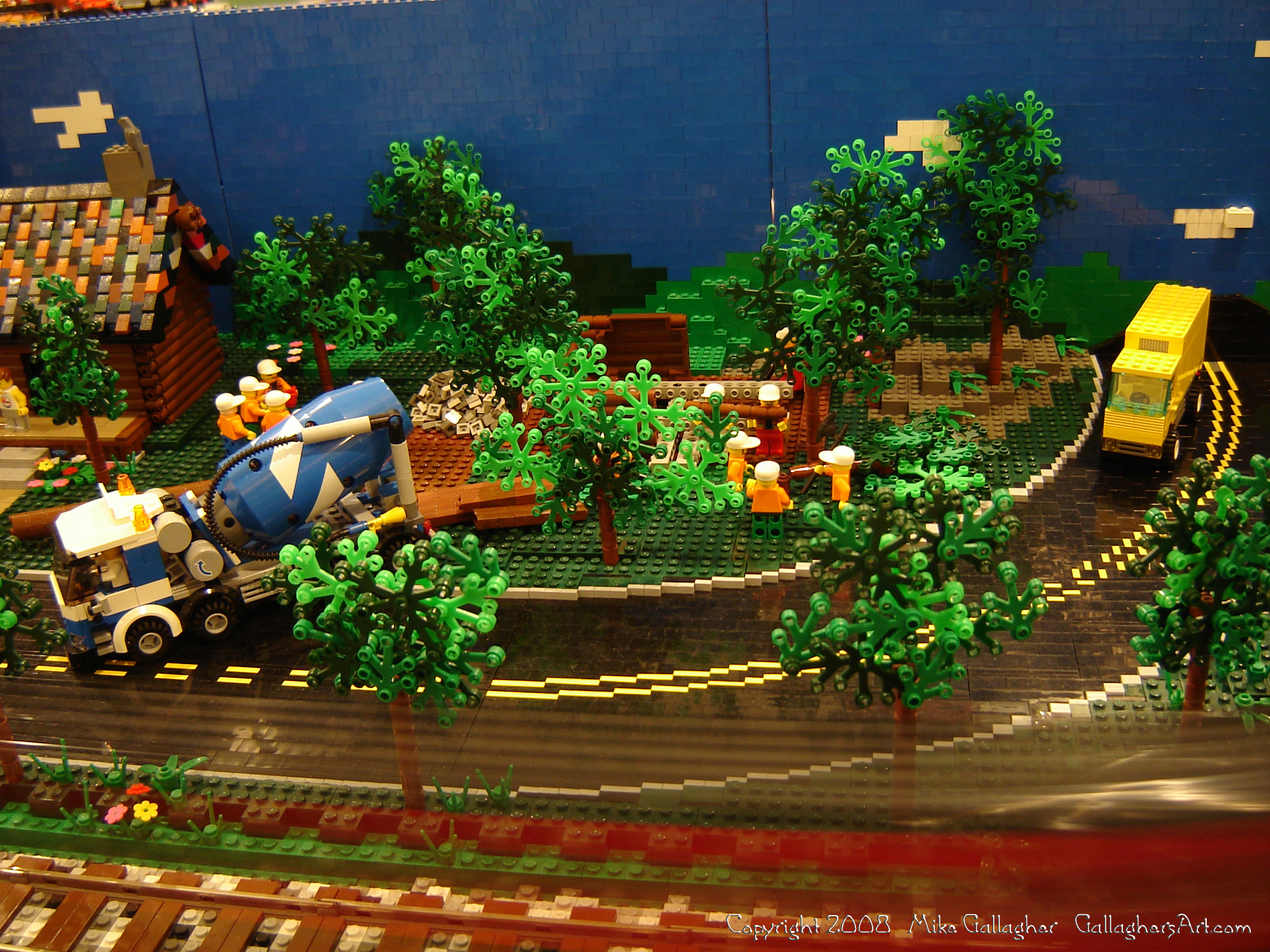Dsc02546 1 from Ohio State Fair 2008  - My part of the COLTC LEGO display. Vehicles made by other COLTC members
