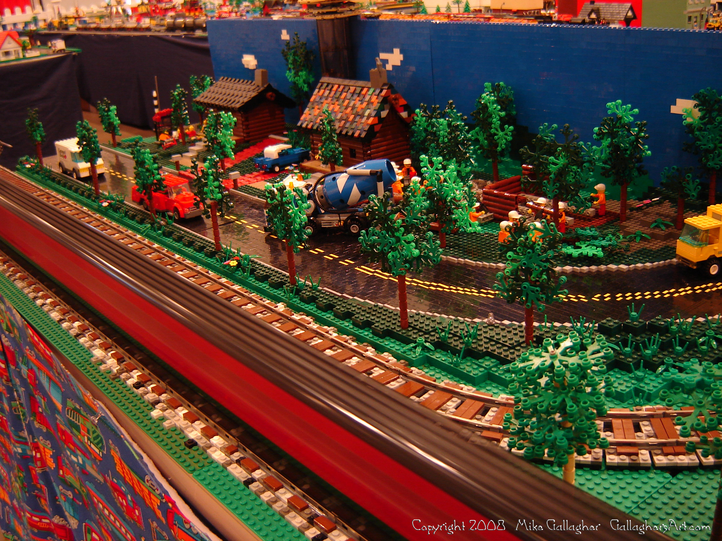 Dsc02547 1 from Ohio State Fair 2008  - My part of the COLTC LEGO display. Vehicles made by other COLTC members