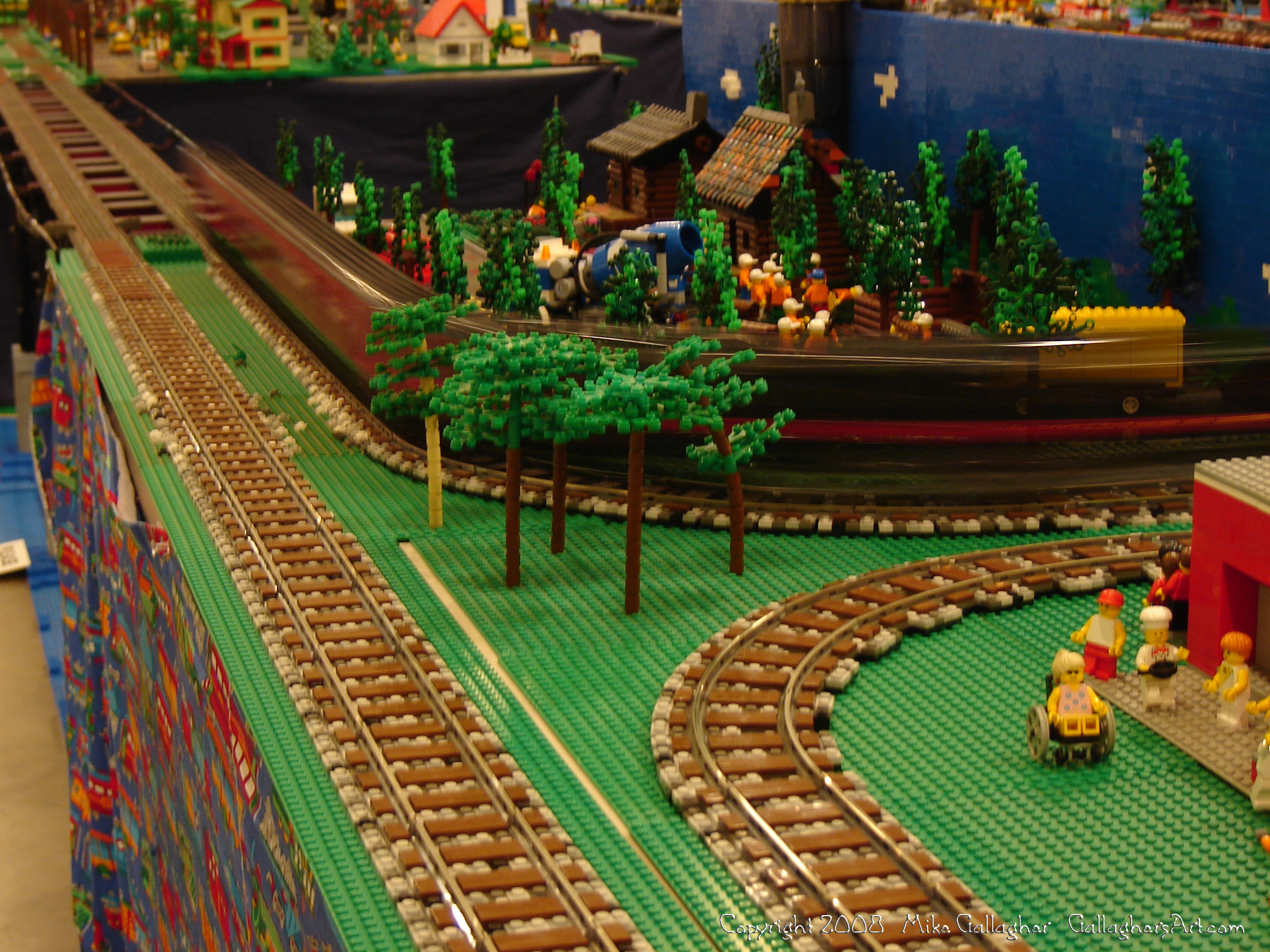 Dsc02550 1 from Ohio State Fair 2008  - My part of the COLTC LEGO display. Vehicles made by other COLTC members
