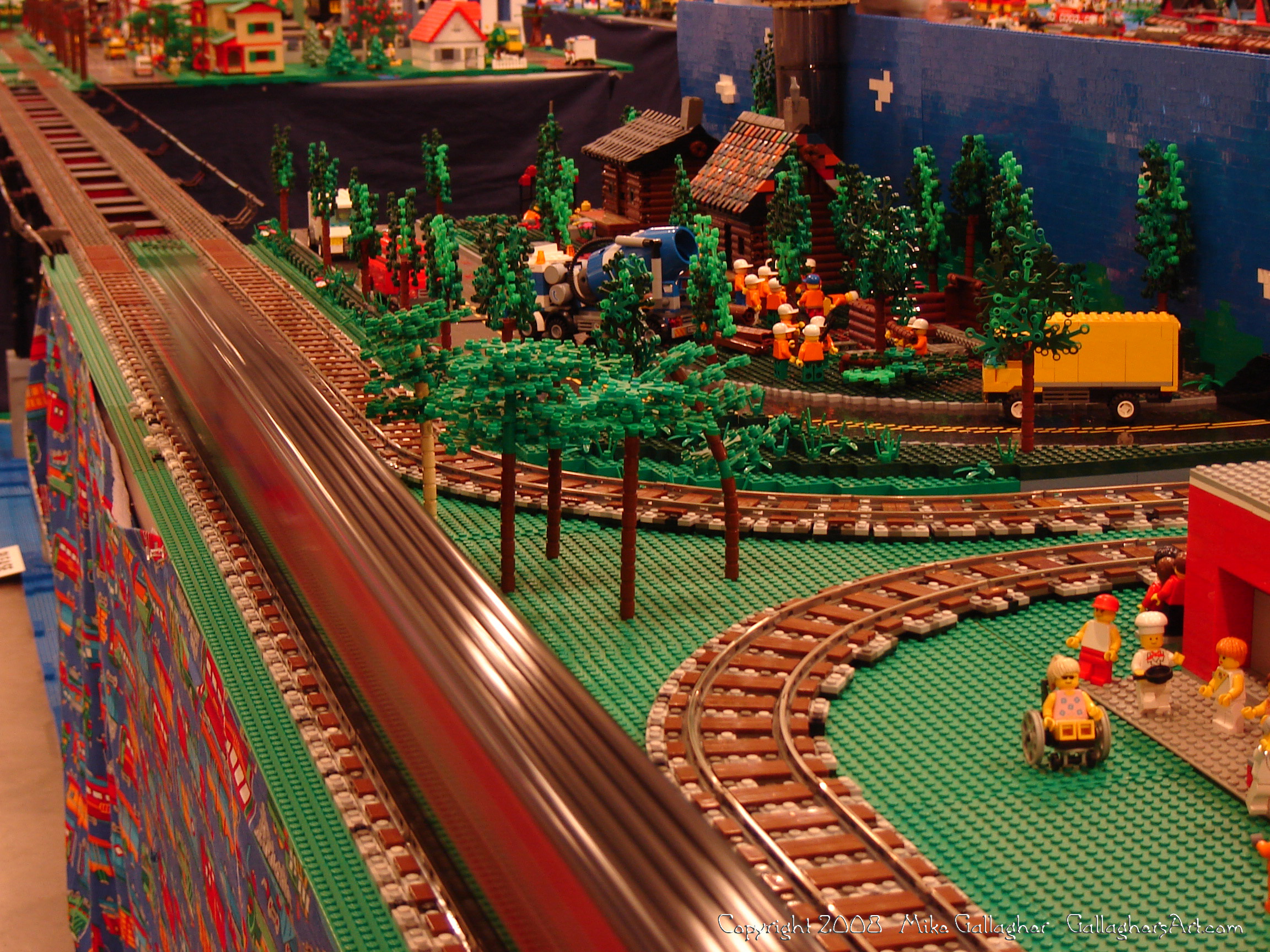 Dsc02552 1 from Ohio State Fair 2008  - My part of the COLTC LEGO display. Vehicles made by other COLTC members