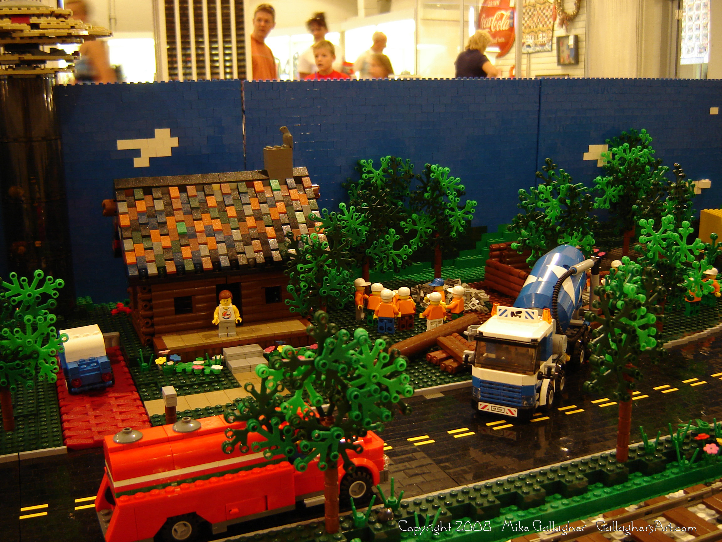 Dsc02555 1 from Ohio State Fair 2008  - My part of the COLTC LEGO display. Vehicles made by other COLTC members