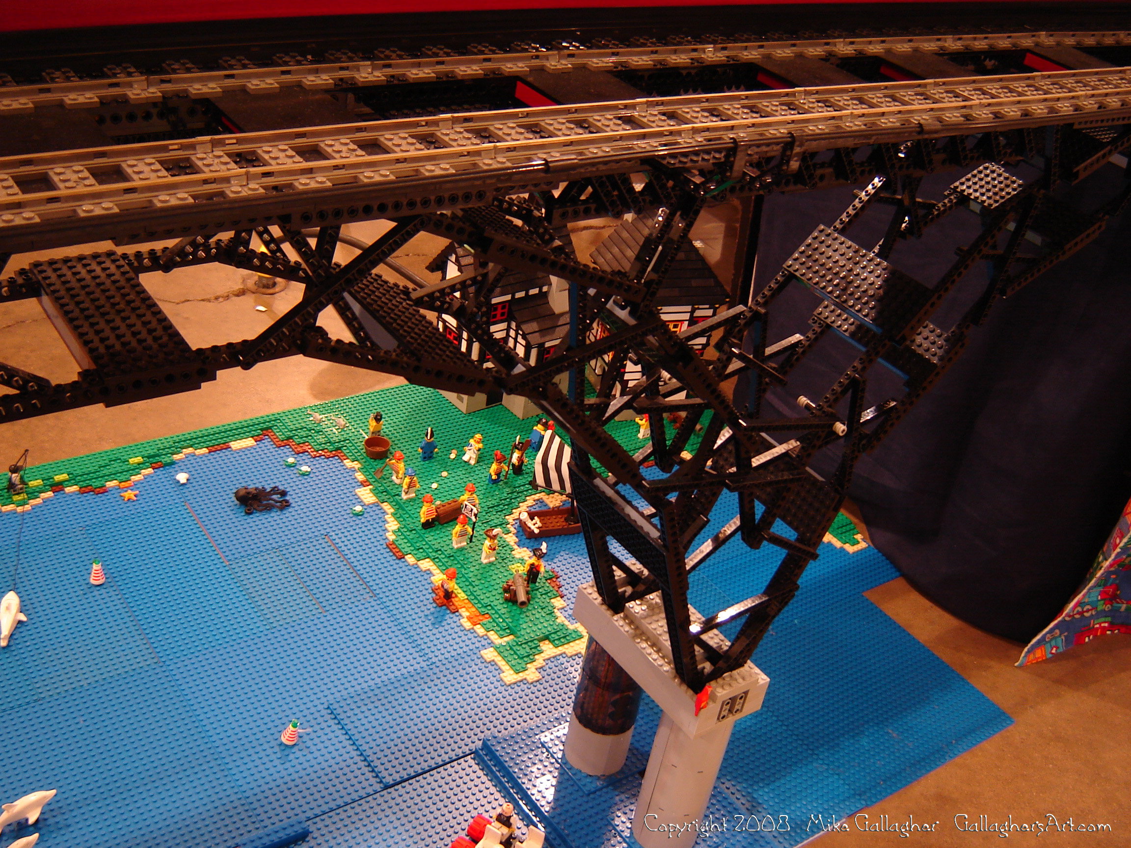 Dsc02559 1 from Ohio State Fair 2008  - My part of the COLTC LEGO display. Vehicles made by other COLTC members