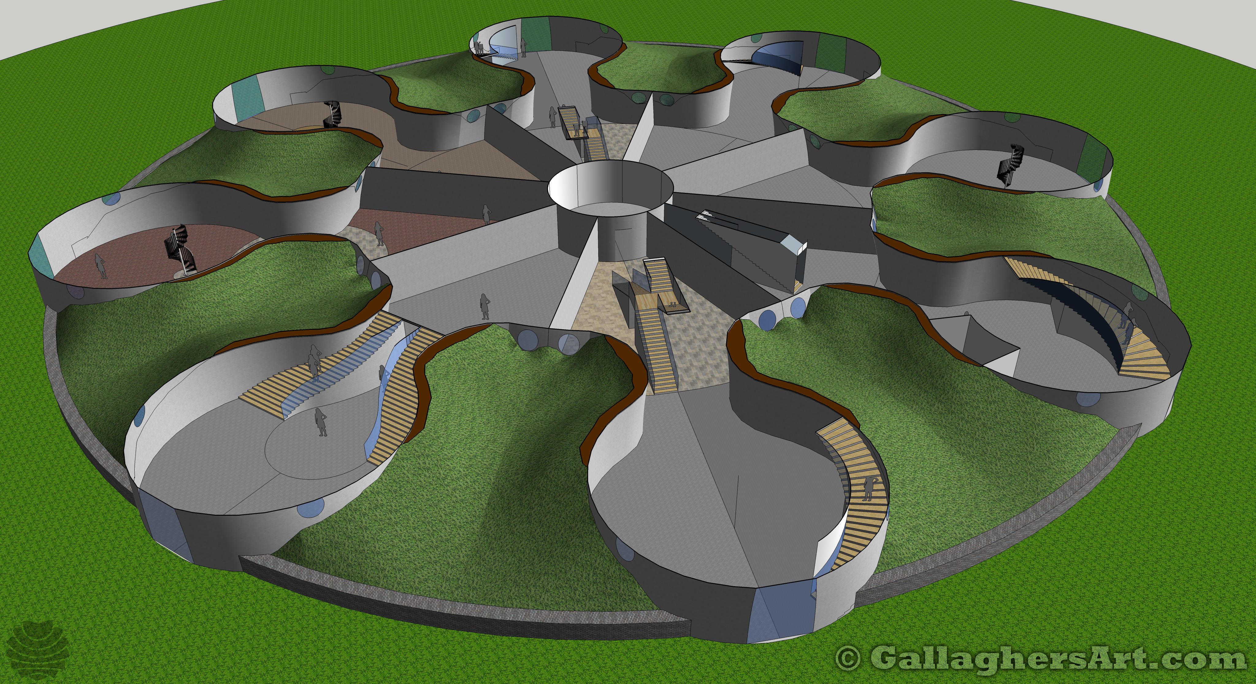 Gallaghersart four three 21 a from Large Multifamily Dome 