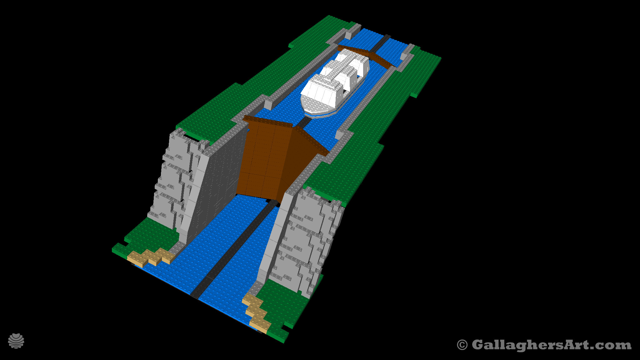 Gallaghersart boatlock3 from Ohio Erie Canal 