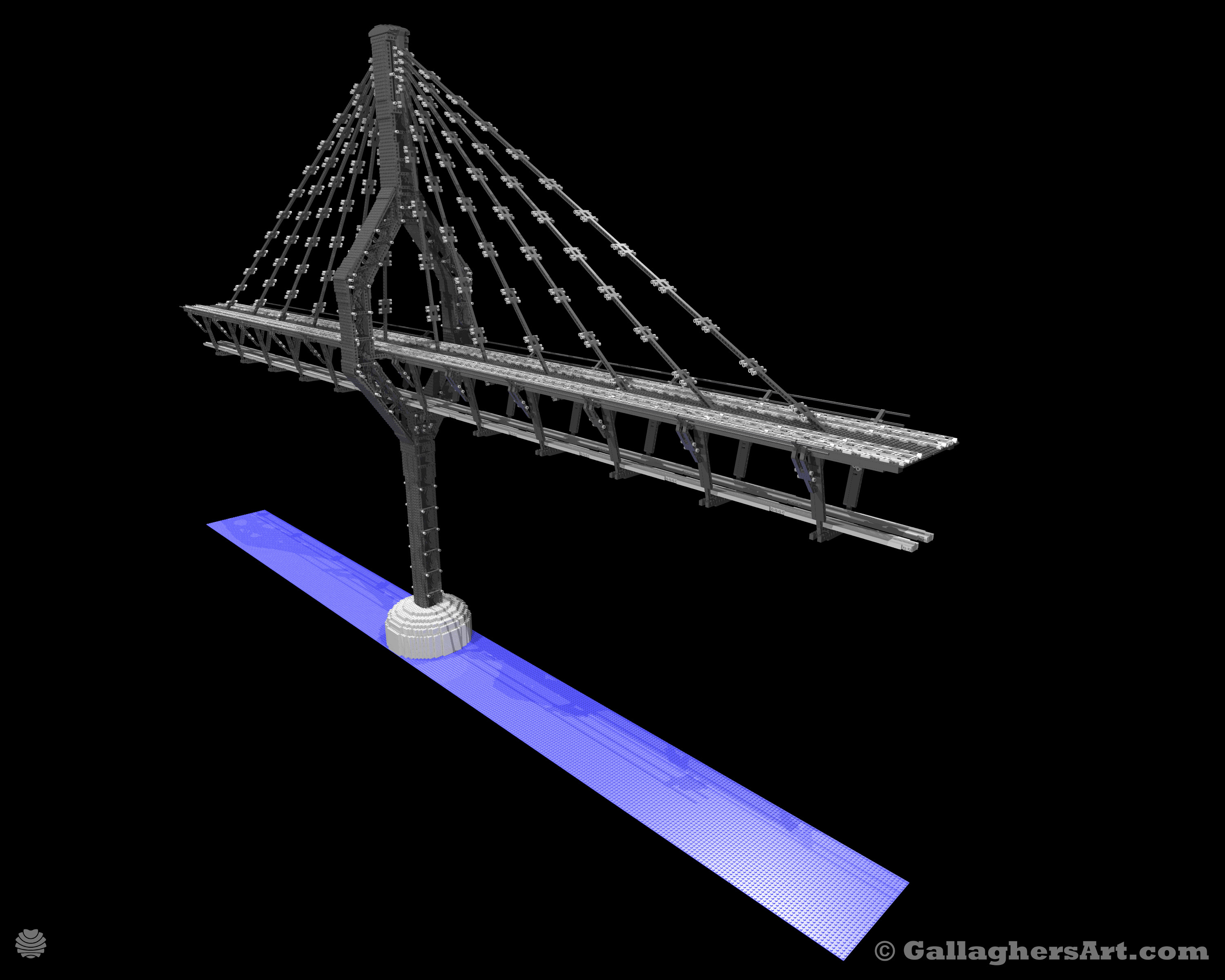 Gallaghersart bridgedeckfullcoverv13blk01 from Triple tack Cable stayed Bridge v4 