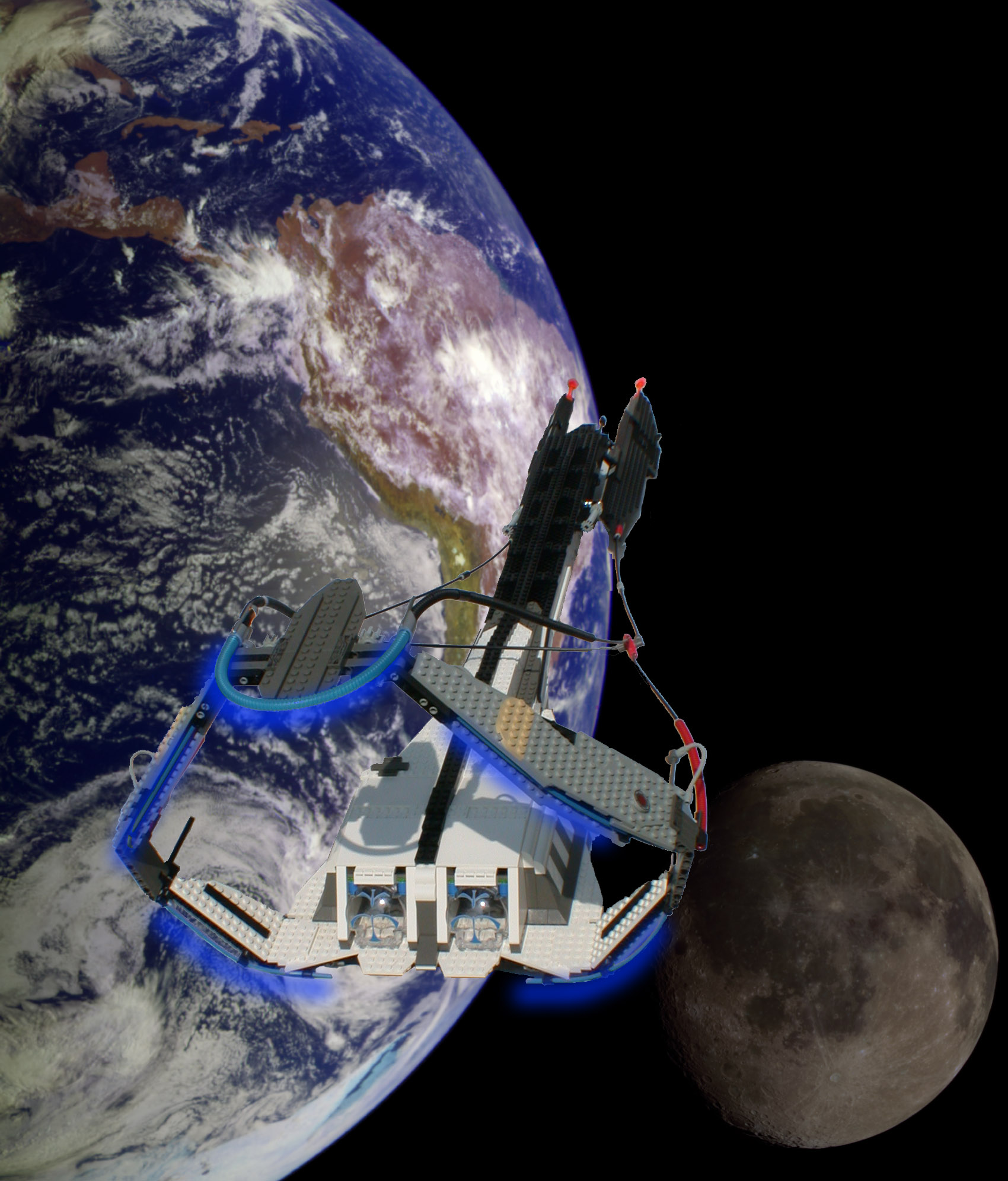 Gallaghersart in space from LEGO Scout Space Ship  