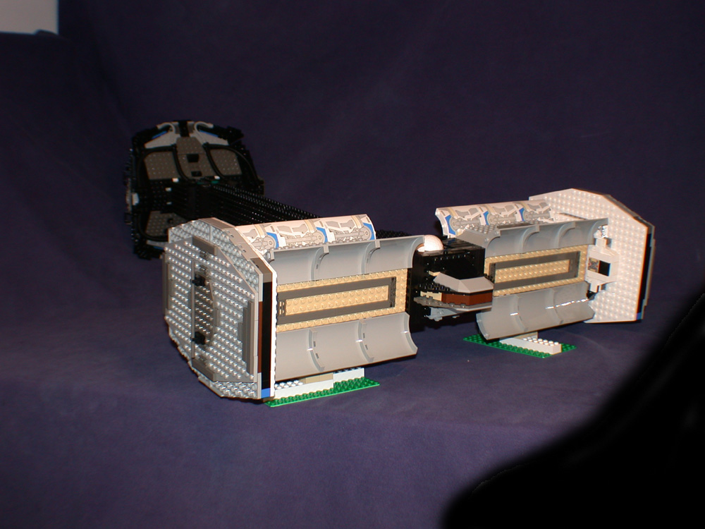 Gallaghersart b rear bay open 02 from LEGO Space Mother Ship 