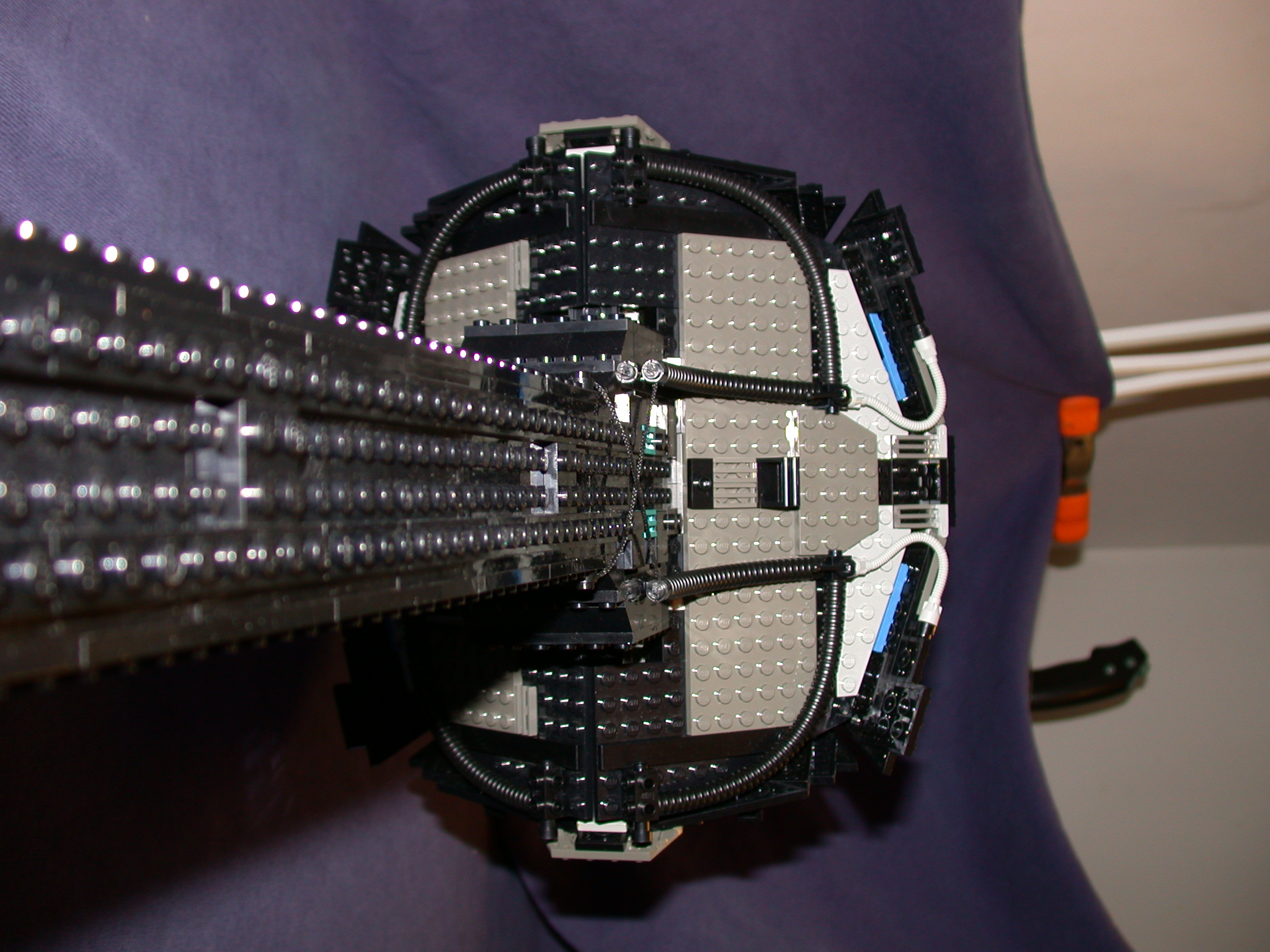 Gallaghersart d under nose 01 from LEGO Space Mother Ship 