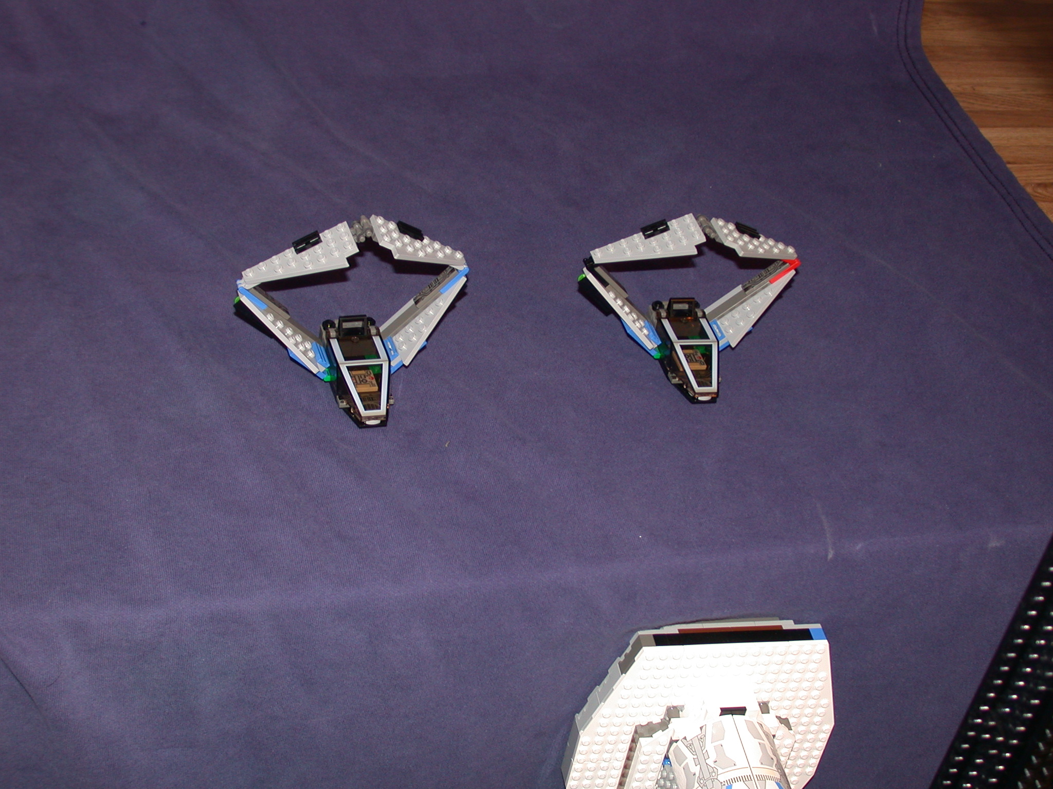 Gallaghersart scout ships from LEGO Space Mother Ship 