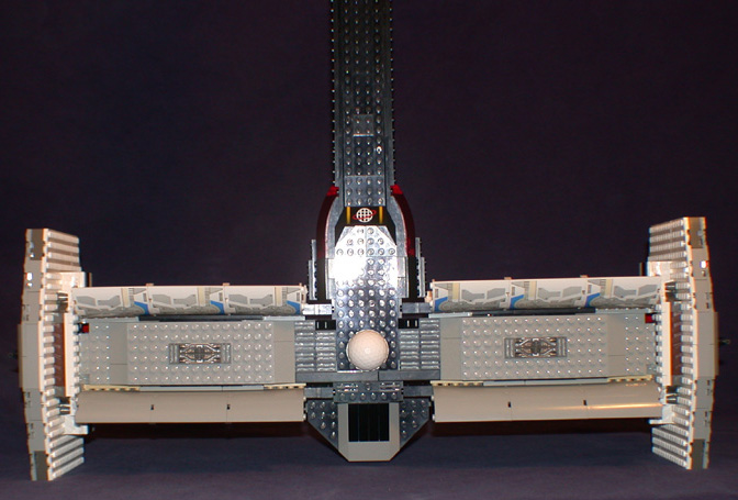 Gallaghersart top rear open bays from LEGO Space Mother Ship 