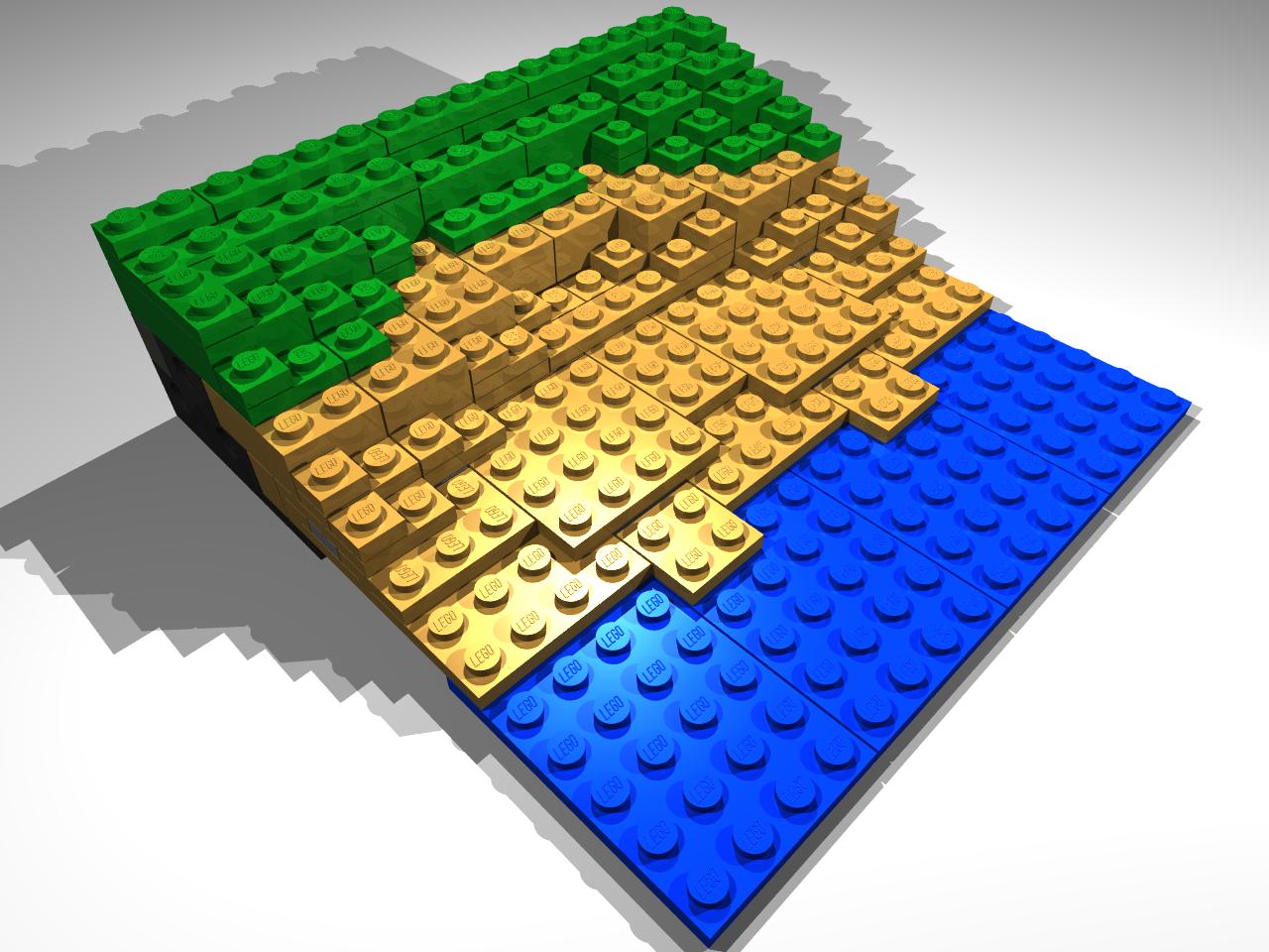 Gallaghersart slope 22 from Scenery made from LEGO 