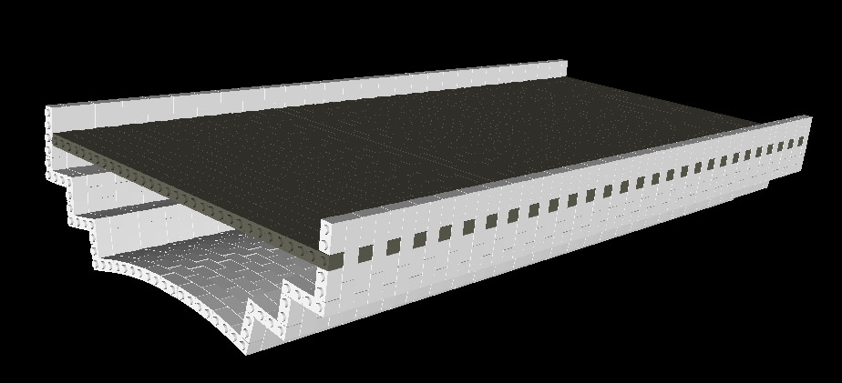 Gallaghersart v8 ldr 2 from LEGO Pre-stressed concrete bridge V8 