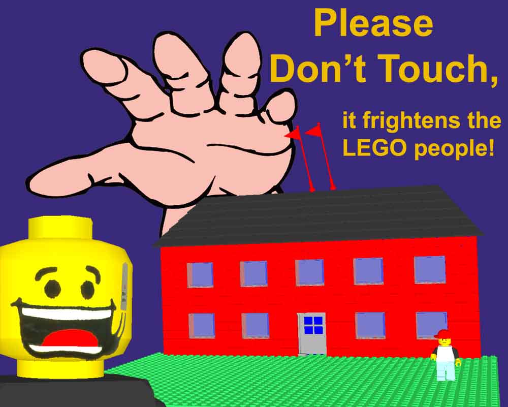 Gallaghersart attack of the hand from COLTC LEGO Signs 