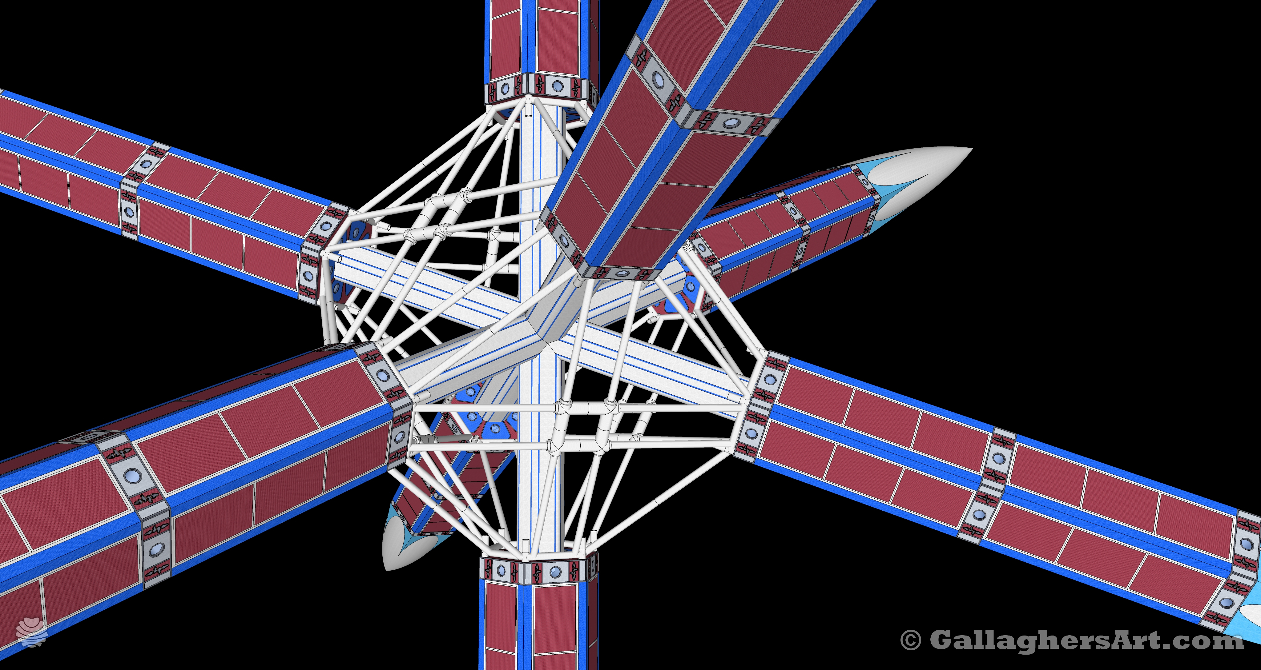 Gallaghersart container 09 024 s13 03b from Basic Space Hub Structure 
